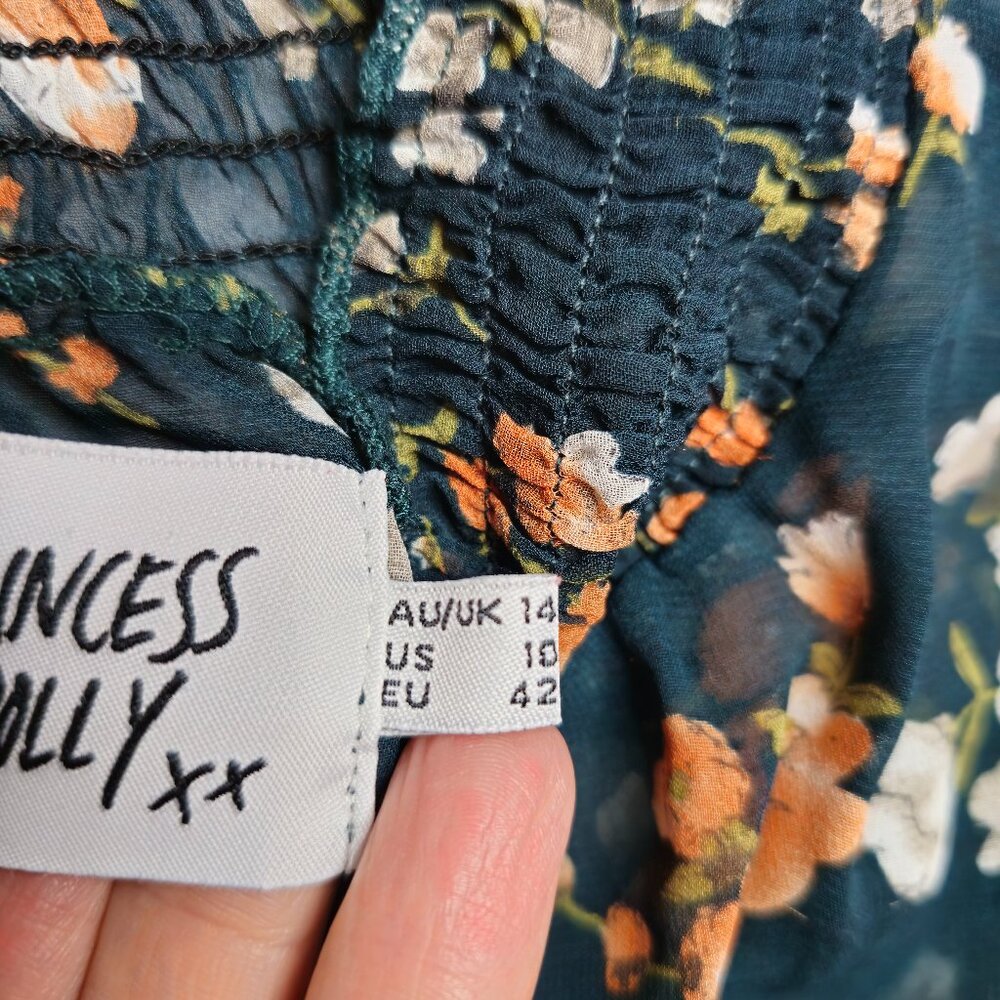 PRINCESS POLLY MINI FLORAL DRESS SIZE US 10 - Picture 12 of 13